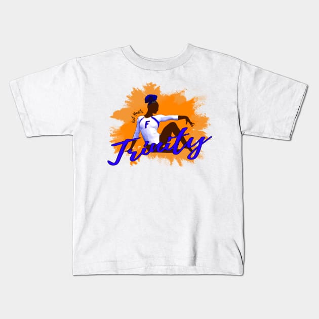 Trinity Thomas Silhouette Art Kids T-Shirt by Art Nastix Designs